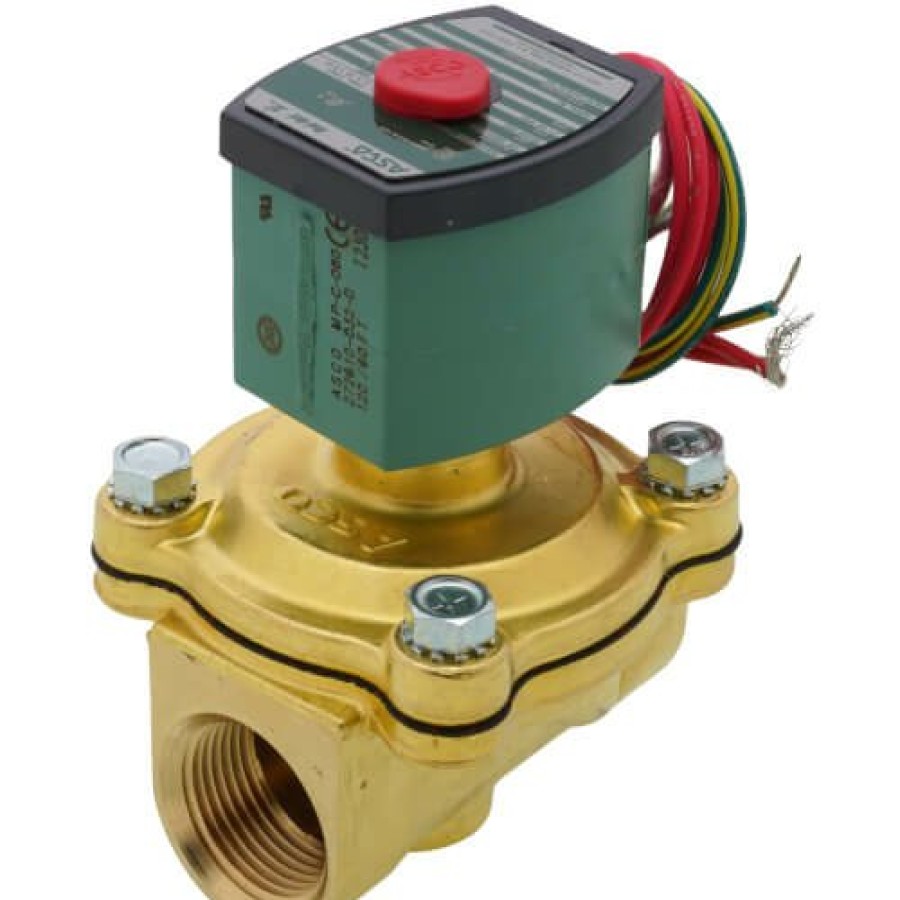 Valves Asco RedHat Pilot Operated Solenoid Valves | 1" Normally Closed Solenoid Valve, 13 Cv (120V)