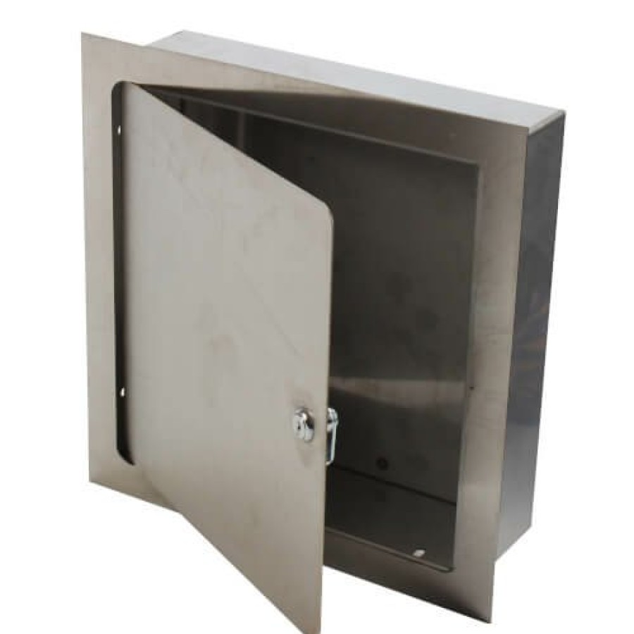 Plumbing Acudor Acudor Water Valve Boxes | 8" X 8" X 4" Recessed Valve Box (Stainless Steel)