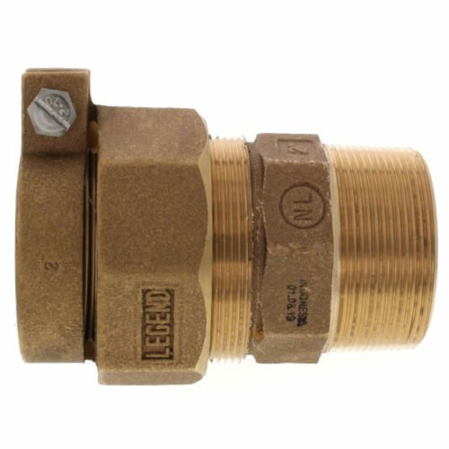 Fittings Legend Valve Water Service | 2" Pack Joint (Cts) X Mnpt Coupling - T-4300Nl (No Lead Bronze)