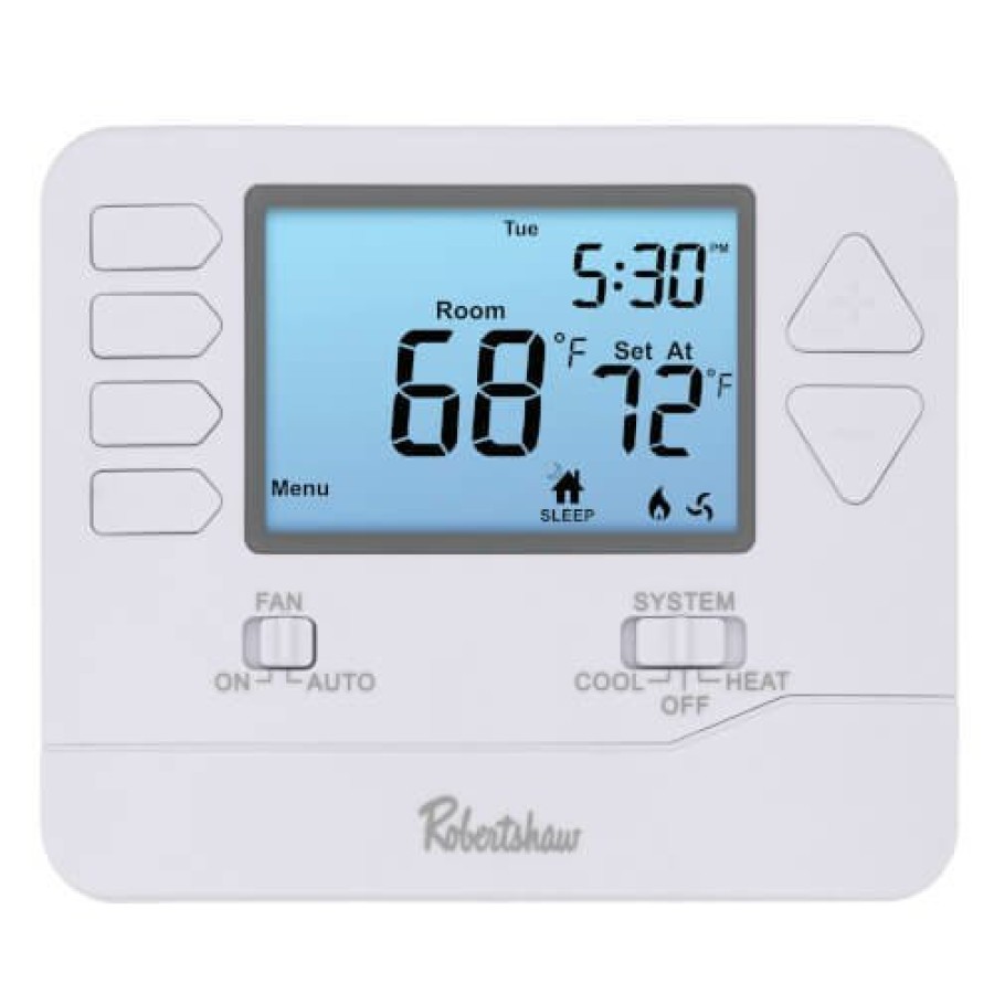 Thermostats Robertshaw | Digital Programmable Wall Thermostat (2 Heat/2 Cool)