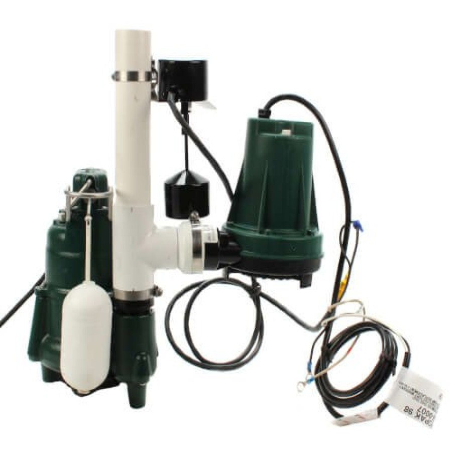 Plumbing Zoeller Battery Back Up Pumps | Aquanot 508 Sump Pump System W/ M98 Pump & 12V Battery Back-Up