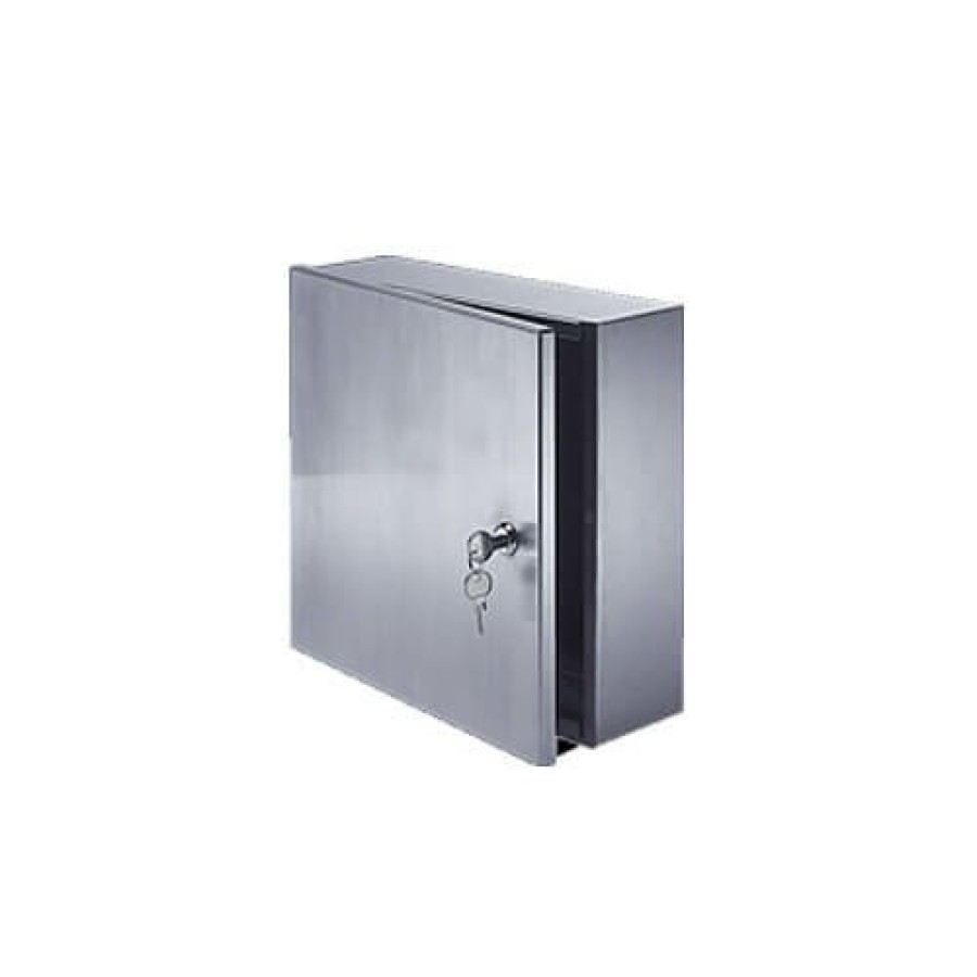 Plumbing Acudor Acudor Water Valve Boxes | 8" X 8" X 4" Surface Mounted Valve Box (Stainless Steel)