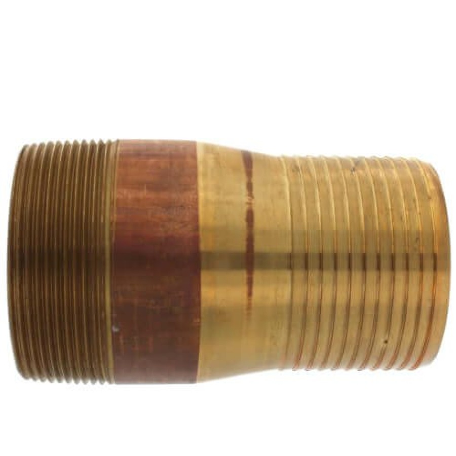 Plumbing Boshart Bronze And Brass Barbed Insert Fittings (Lead Free) | 4" Male Insert Swaged Adapter (Lead Free)