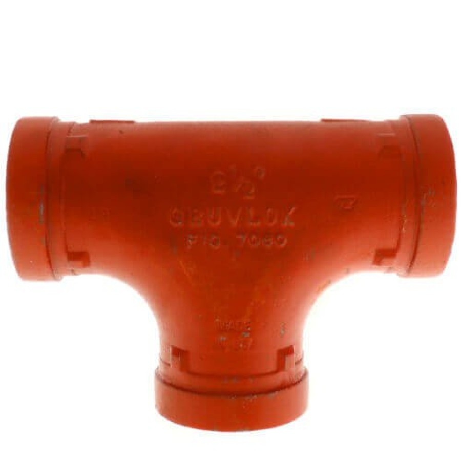 Plumbing Gruvlok Gruvlok Grooved Fittings | 6" 7060 Grooved Tee