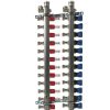 Pex Viega Viega Proradiant Stainless Steel Manifolds | 12-Loop Proradiant Stainless Steel Manifold Shut-Off/Balancing/Flow Meters