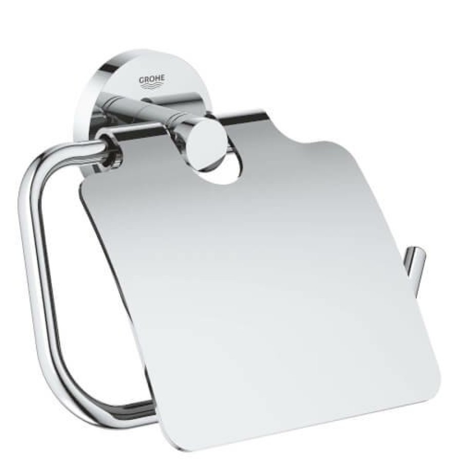 Plumbing Grohe Bathroom Hardware | Essentials Paper Holder (Starlight Chrome)