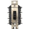 Electrical Leviton | 3P, 3-Phase, Black Manual Motor Toggle Switch, 30A (600V)