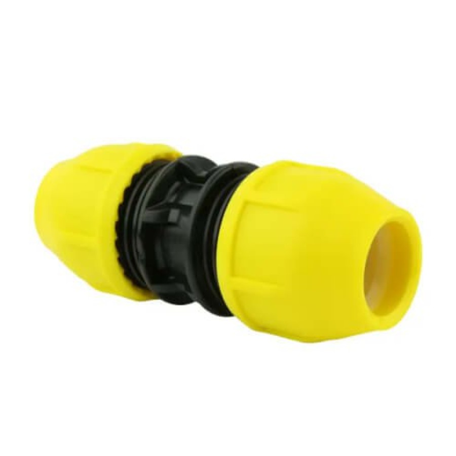 Heating Home-Flex Underground Gas | 1-1/4" Ips Underground Yellow Poly Gas Pipe Coupler (Sdr-11)