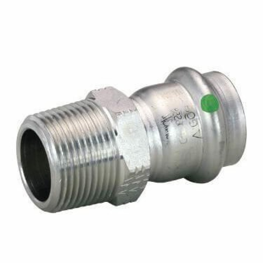 Plumbing Viega Propress 316 Stainless Steel Fittings | 2-1/2" Male Propress 316 Stainless Steel Xl Adapter