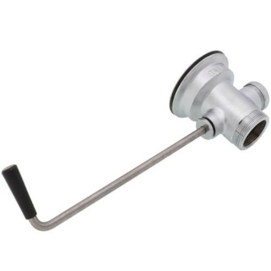 Plumbing T&S Brass T&S Brass Parts | Rotary Waste Valve W/ Twist Handle, 3-1/2" X 2" & 1-1/2" Adapter