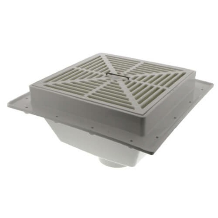 Plumbing Sioux Chief Floor Sinks | 3" Squaremax Pvc Floor Sink W/ Full Size Strainer