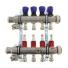 Pex Viega Viega Proradiant Stainless Steel Manifolds | 4-Loop Proradiant Stainless Steel Manifold Shut-Off/Balancing/Flow Meters