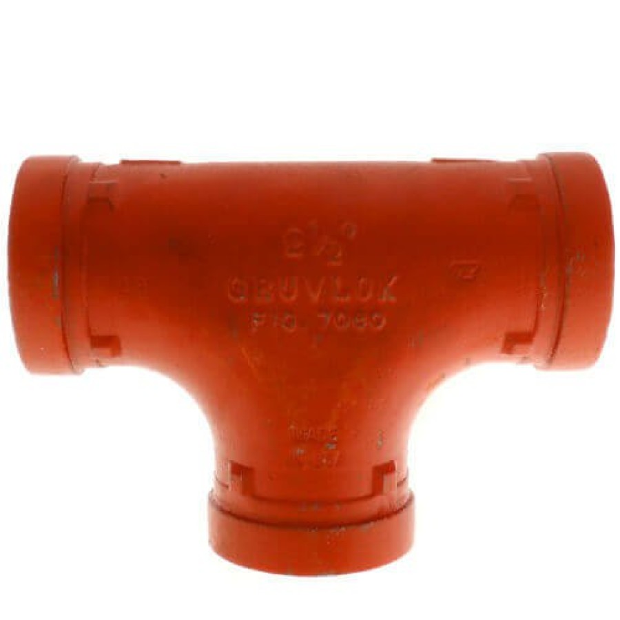 Plumbing Gruvlok Gruvlok Grooved Fittings | 4" 7060 Grooved Tee