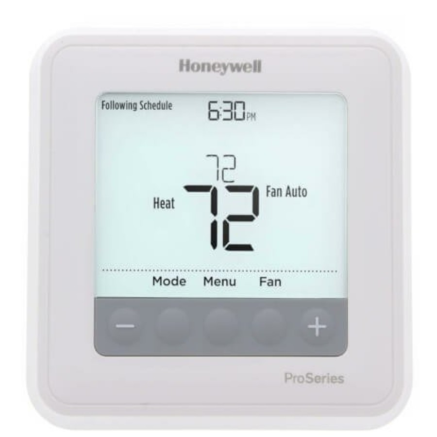 Thermostats Honeywell Home | T6 Pro Programmable Thermostat, 2H/1C Heat Pump, 1H/1C Conventional