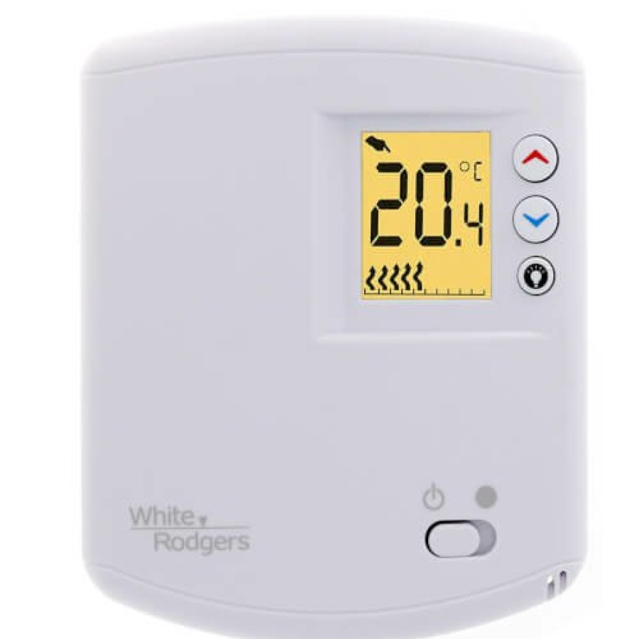 Thermostats White Rodgers | Electronic Digital Line Voltage Thermostat, Non-Programmable