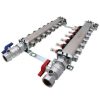 Pex Uponor (Wirsbo) Uponor Stainless Steel Manifolds | 7-Loop 1-1/4" Stainless Steel Radiant Heat Manifold Assembly W/ Flow Meter