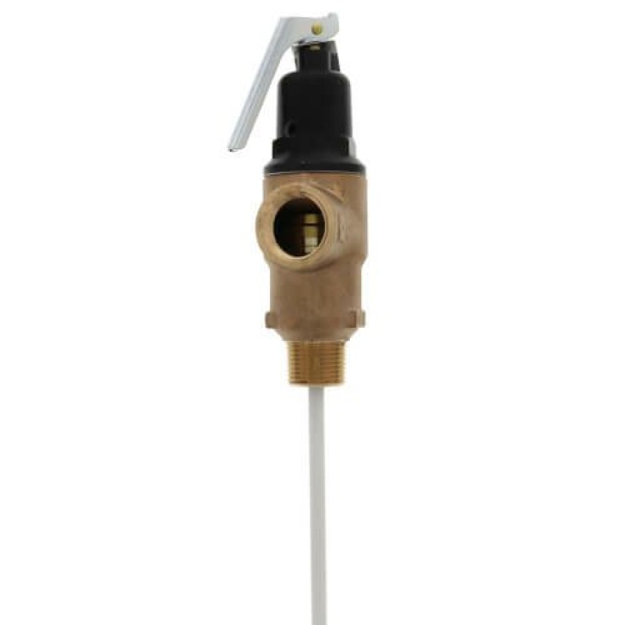 Heating Cash-Acme Temperature & Pressure Relief Valves | 3/4" Fvmx-5C Commercial T&P Relief Valve, Lead Free (Male Inlet)