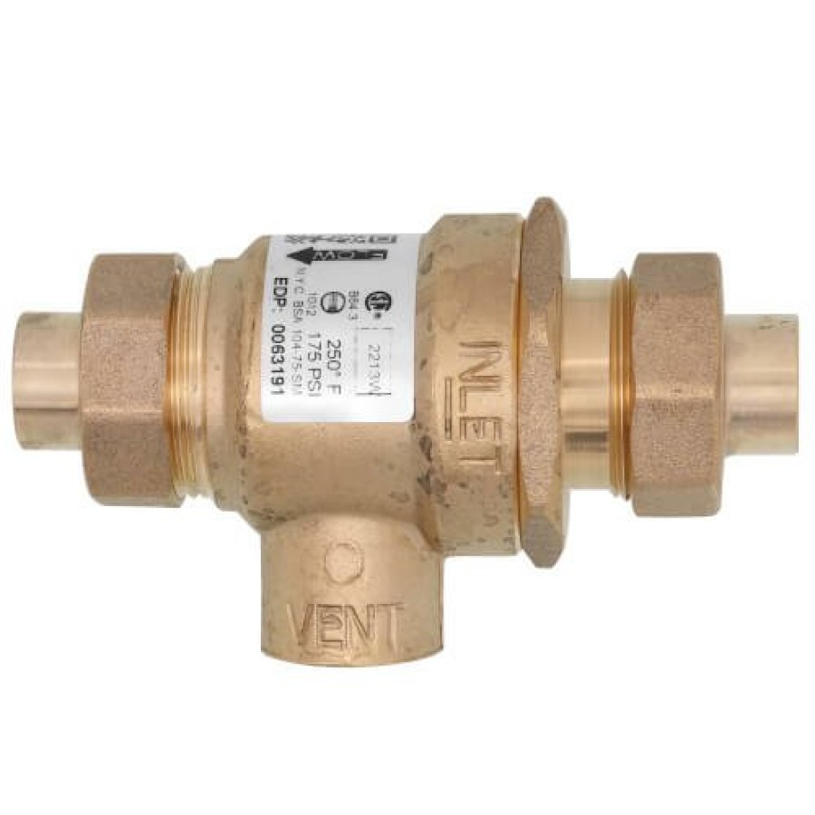 Plumbing Watts Dual Checks | Bbfp, 1/2" Cxc Backflow Preventer