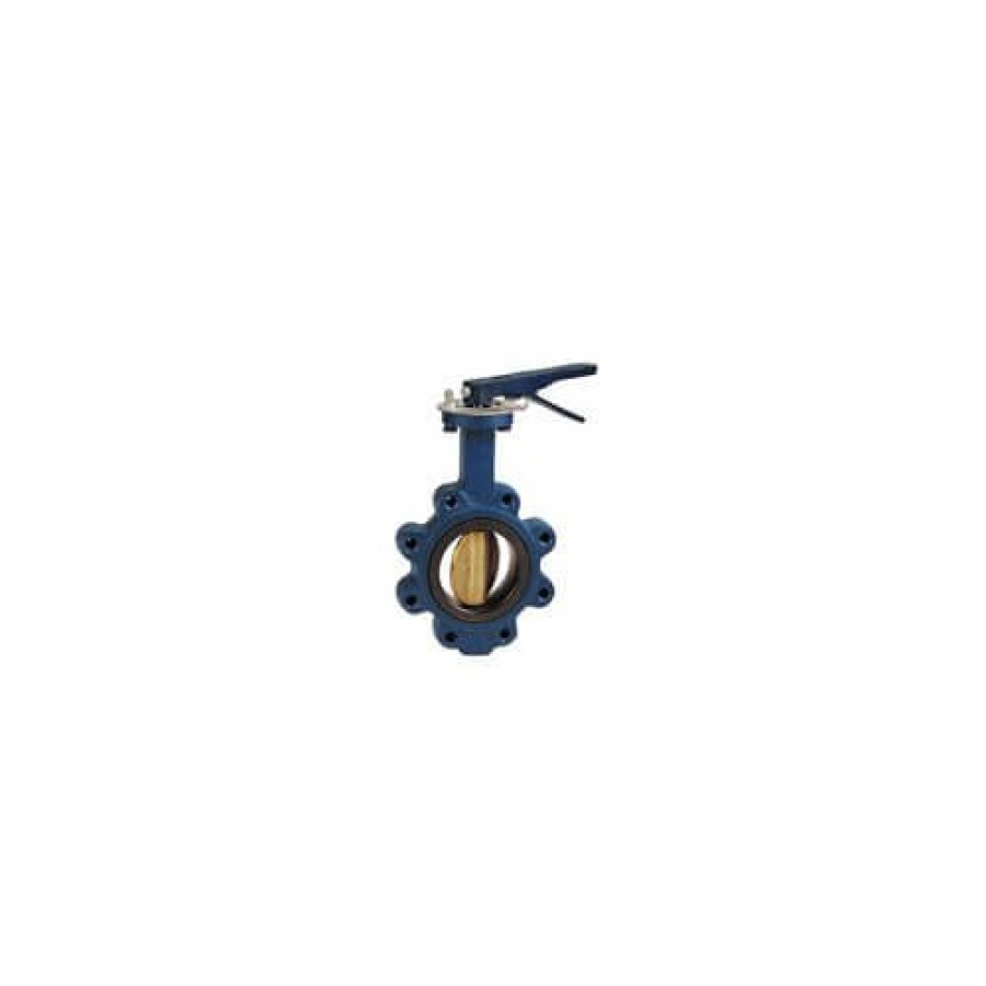 Plumbing Nibco Butterfly Valves | 2.5" Lug Cast Iron Butterfly Valve, Epdm, Ductile Iron Disc, Lever Handle (200 Psi)