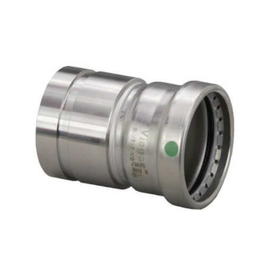 Plumbing Viega Propress 316 Stainless Steel Fittings | 2-1/2" Groove Ips X 2-1/2" Press Propress 316 Stainless Steel Xl Adapter