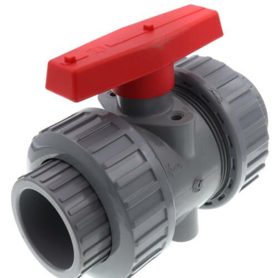 Valves Hayward | 1-1/2" Cpvc Tbb Series True Union Ball Valve W/ Epdm O-Ring - Gray (Socket X Threaded)