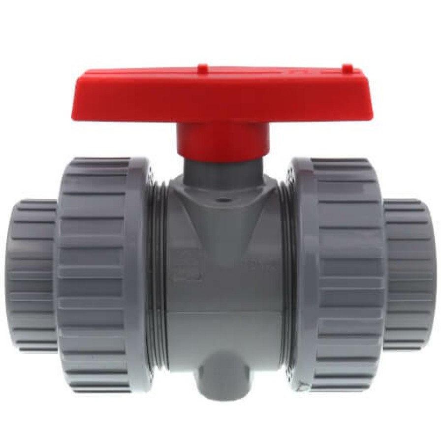 Valves Hayward | 1-1/2" Cpvc Tbb Series True Union Ball Valve W/ Epdm O-Ring - Gray (Socket X Threaded)