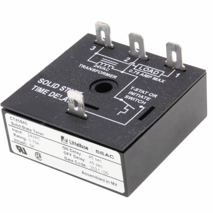 Electrical Littelfuse Time Delays | Ct Series 45 Sec. Delay-On-Make & 45 Sec. Delay-On-Break Time Delay (24V)