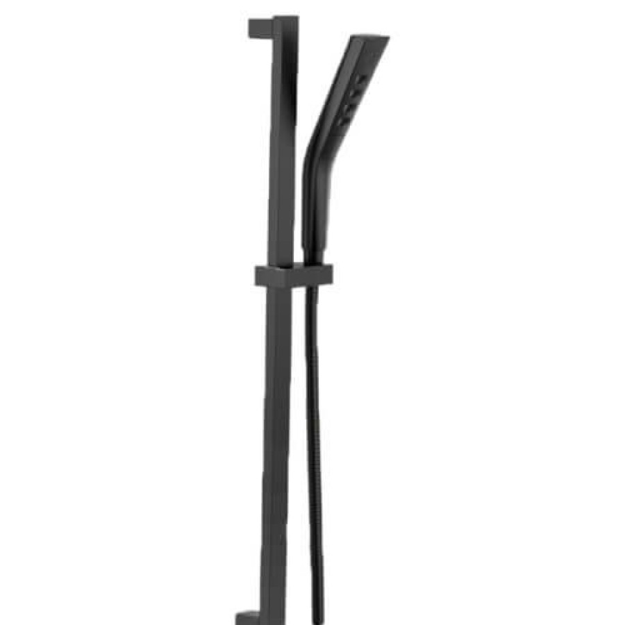 Plumbing Delta Showers | H2Okinetic Hand Shower 1.75 Gpm W/Slide Bar 3-Spray Pattern (Matte Black)