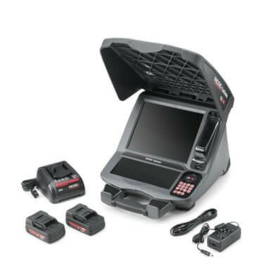 Plumbing RIDGID Inspection Cameras & Monitors | Cs12X Seesnake Digital Recording Monitor Kit W/ Wi-Fi, Includes 2 Batteries And 1 Charger