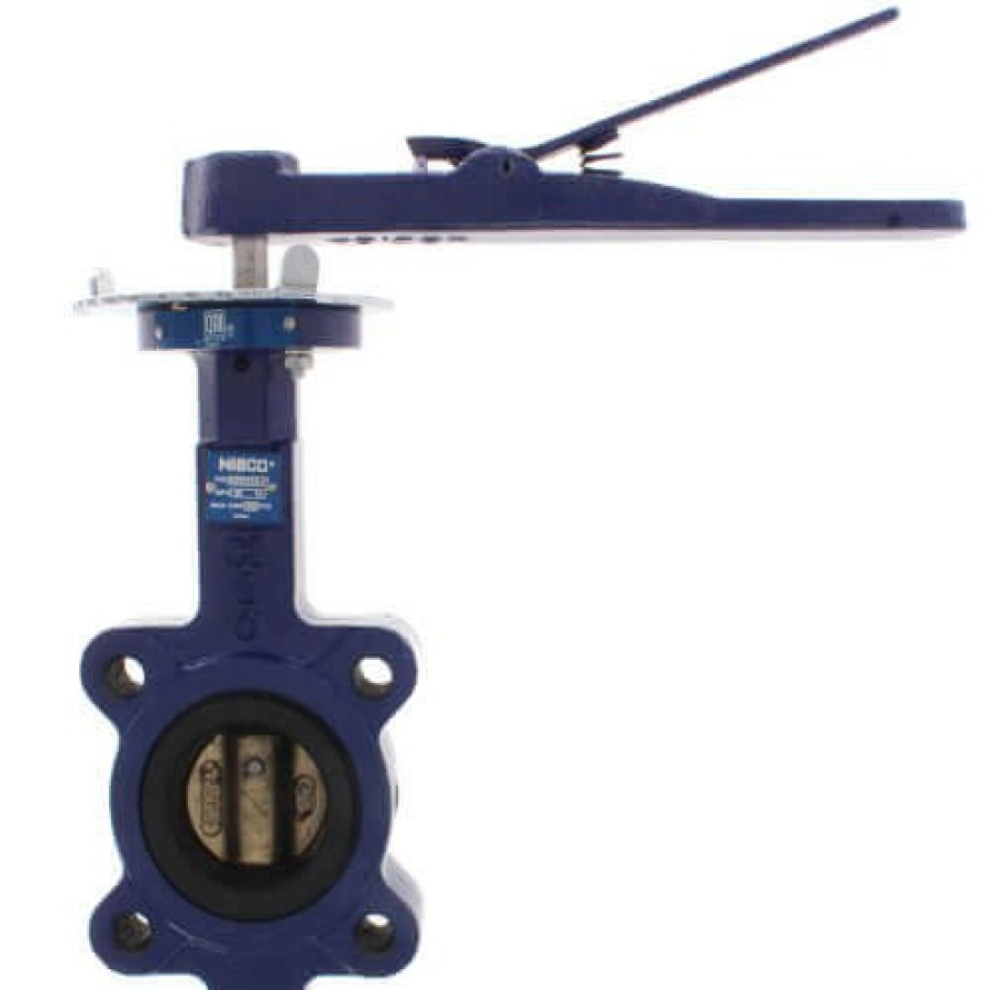 Plumbing Nibco Butterfly Valves | 8" Lug Cast Iron Butterfly Valve, Epdm Cartridge, Lever Handle (200 Psi)