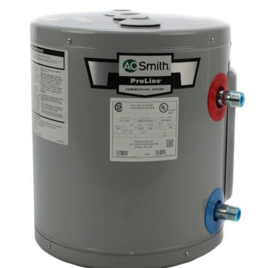 Plumbing AO Smith Residential Water Heaters | 6 Gallon Ejc-6 Proline Residential Electric Water Heater, 6 Yr. Warranty - Compact (1Ph, 1.7Kw, 120V)