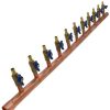 Pex Bluefin Copper Manifolds | 1" Male Sweat X Female Sweat Copper Manifold W/ 1/2" Pex Crimp Ball Valves, Lead Free (11 Outlets)