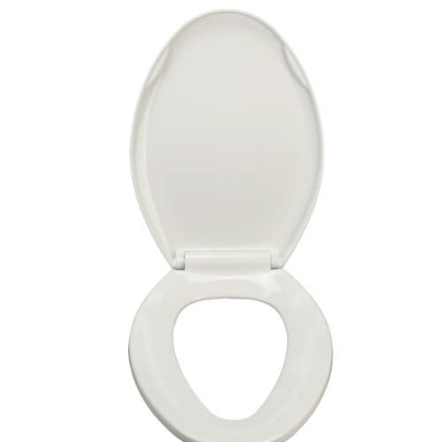 Plumbing Jones Stephens Toilet Seats | Ez Close Deluxe Plastic Elongated Closed Front Toilet Seat - White