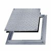 Plumbing Acudor Floor Doors | 8" X 8" (Frame Opening) Fd-8060 Non Hinged: Flush Diamond Plate Floor Door