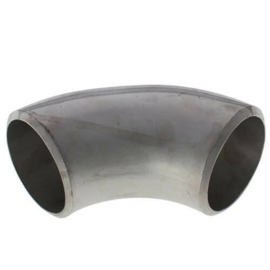 Plumbing Merit Brass Stainless Steel Butt-Weld Fittings | 4" Sch 10 Stainless Steel Butt-Weld 90° Long Radius Elbow