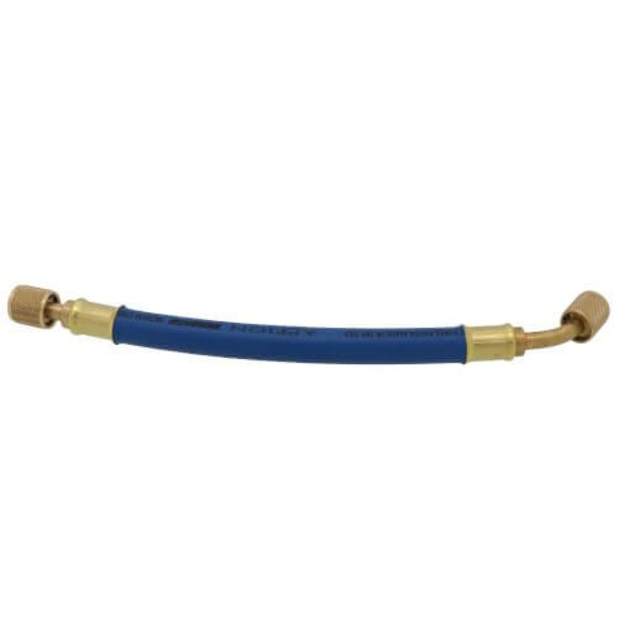 Hvac Appion Appion Tools | 3/8" Megaflow High-Speed Filter Dryer Hose, 1', 1/4" X 1/4" 45-Degree Flare (Blue)