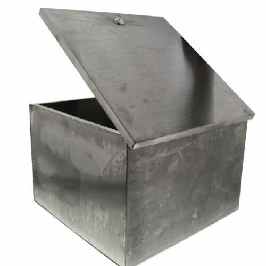 Plumbing Acudor Acudor Water Valve Boxes | 12" X 12" X 8" Surface Mounted Valve Box (Stainless Steel)