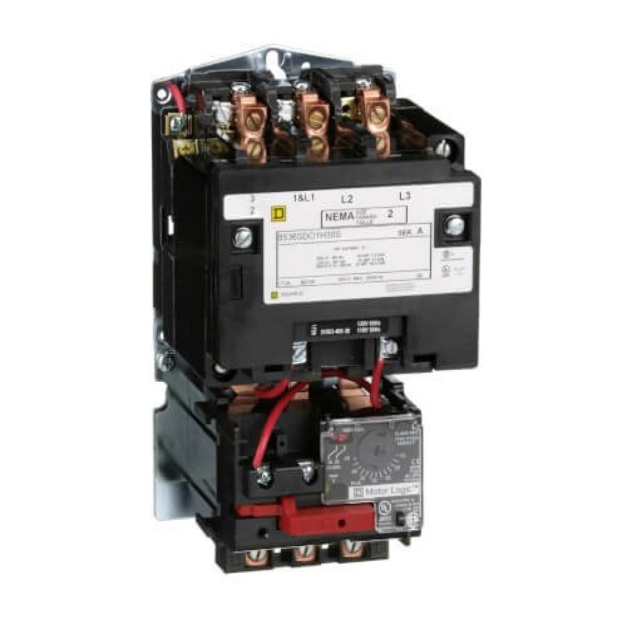 Electrical Square D Motor Starters | 3-Pole Nema-2, Non-Reversing Starter Motor Control, 45A (110/120V)