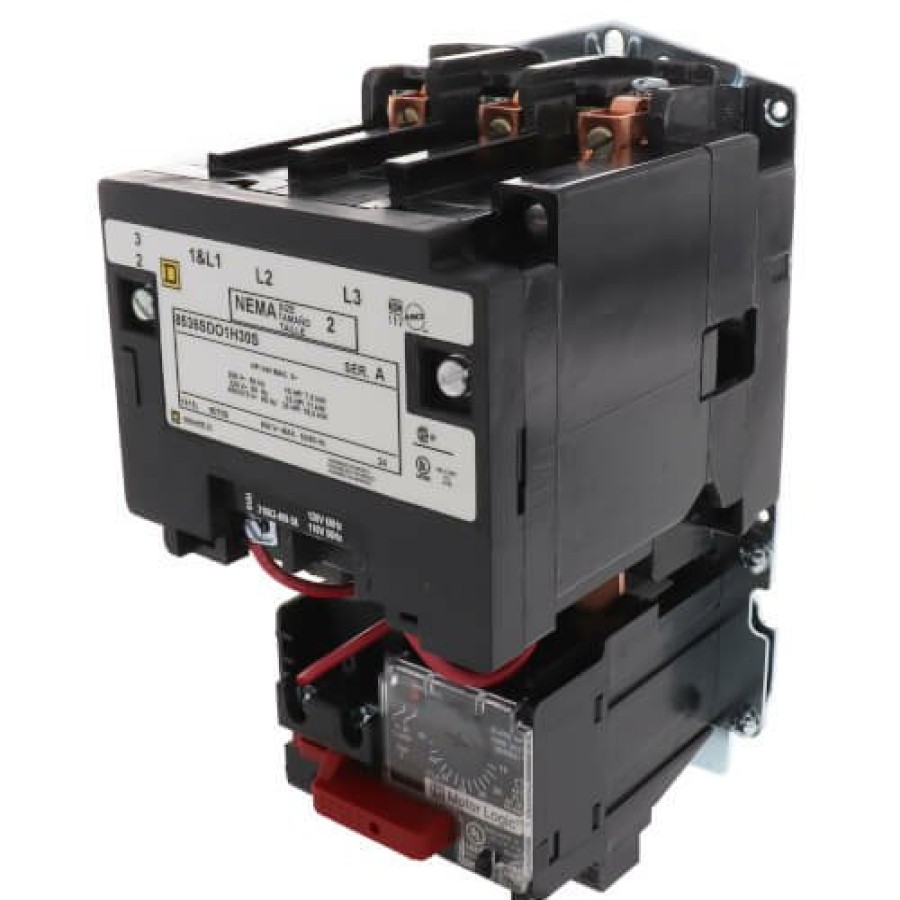 Electrical Square D Motor Starters | 3-Pole Nema-2, Non-Reversing Starter Motor Control, 45A (110/120V)