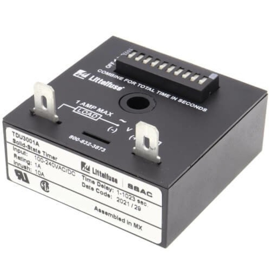 Electrical Littelfuse Time Delays | 1 To 1023 Sec. Solid State Delay-On-Make Time Delay (100-240V)