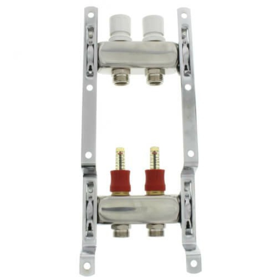 Pex Bluefin Bluefin Radiant Heat Manifolds | 2-Loop Stainless Steel Radiant Heat Manifold