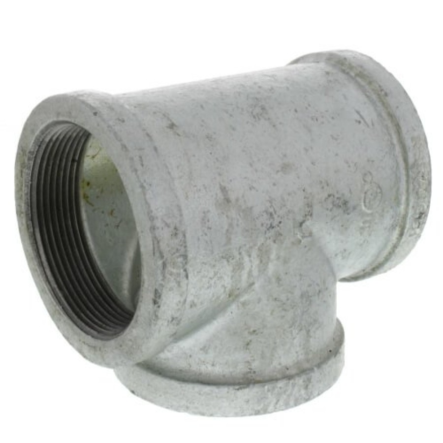 Fittings Everflow Galvanized (Import) | 3" Galvanized Malleable Tee