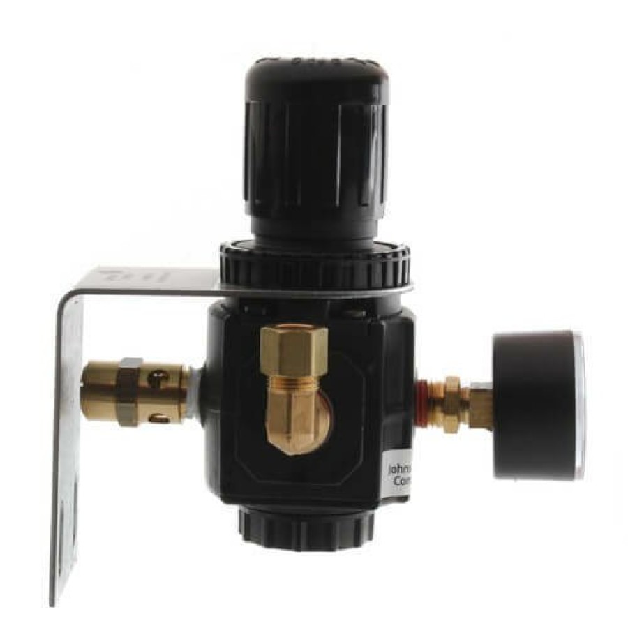 Hvac Johnson Controls Refrigeration Parts | 3/8" Pressure Regulator W/ Bracket, Gauge & Valve