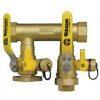 Heating Webstone Hydro-Core Manifolds | 1-1/4" Fip X 1" Hydro-Core Left Flange Manifold W/ (1) 1" Ips Union