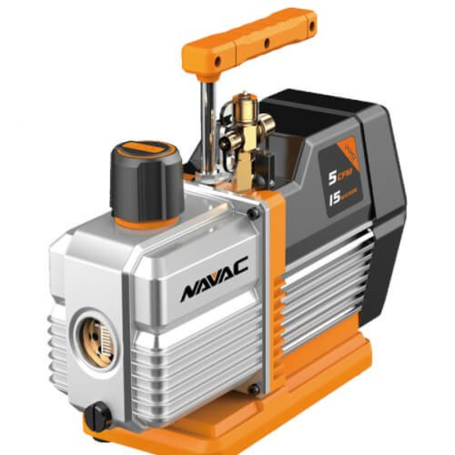 Hvac Navac Vacuum Pumps | Dual Stage Vacuum Pump, Pro Series (5 Cfm)