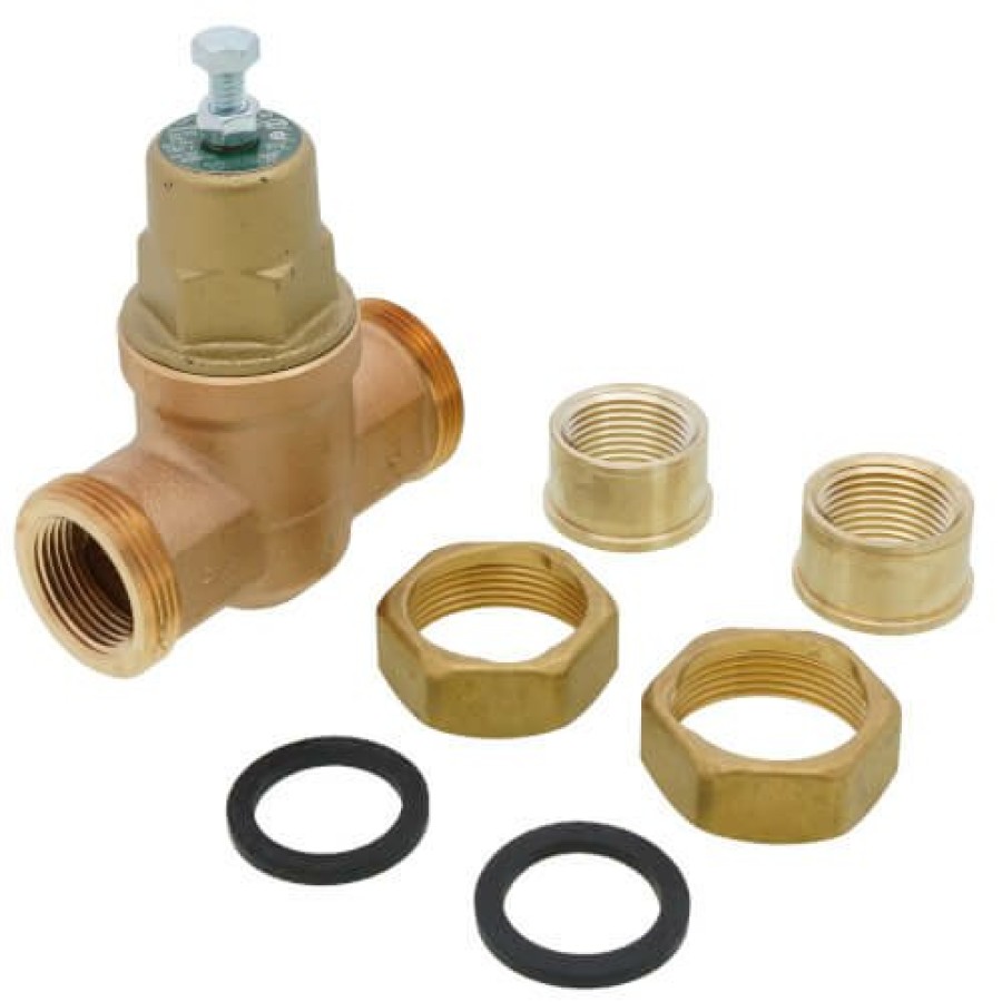 Heating Cash-Acme Pressure Reducing Valves | 1" Eb45 Double Union Threaded Pressure Regulating Valve, 45 Psi (Lead Free)