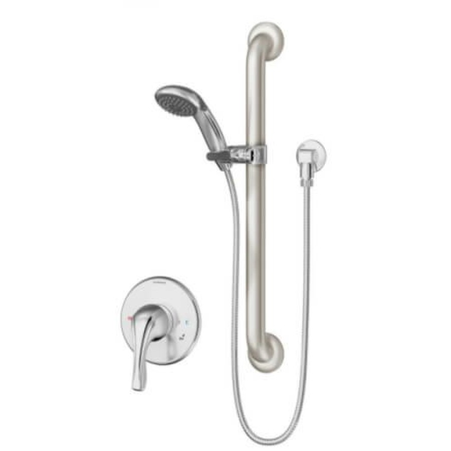 Plumbing Symmons Showers | Hand Shower Trim W/ Temptrol Pressure Balancing Tub/Shower Valve W/ 1.5 Gpm (5.7 L/Min) Flow Restrictor, Integral Service Stops