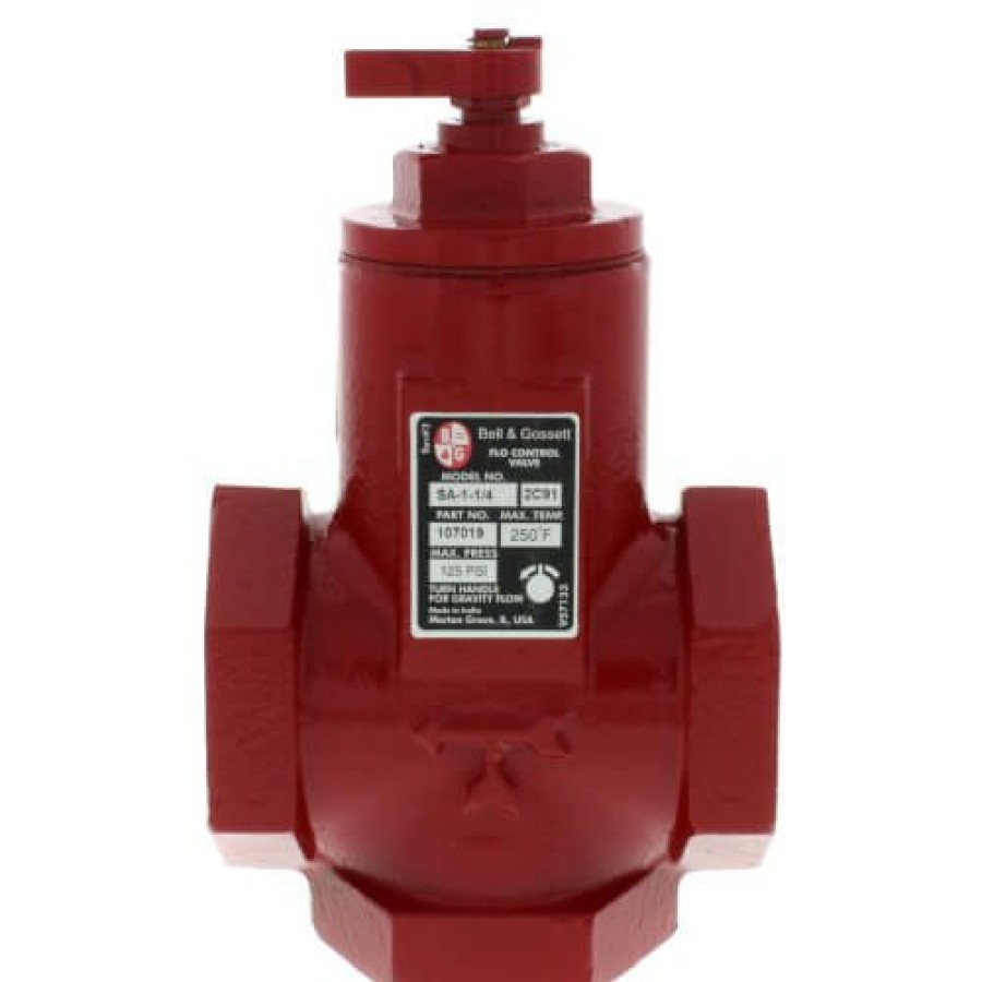 Heating Bell & Gossett Flow Valves | 1-1/4" Straight-Angle Flow Control