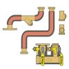 Heating Webstone Hydro-Core Manifolds | 1-1/4" Fip Hydro-Core Complete Near Boiler Piping Kit