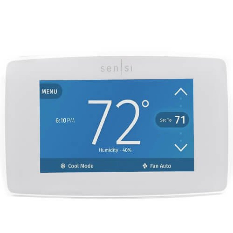 Thermostats Emerson | Sensi Touch Wi-Fi Programmable Thermostat For Smart Home, 4H/2C